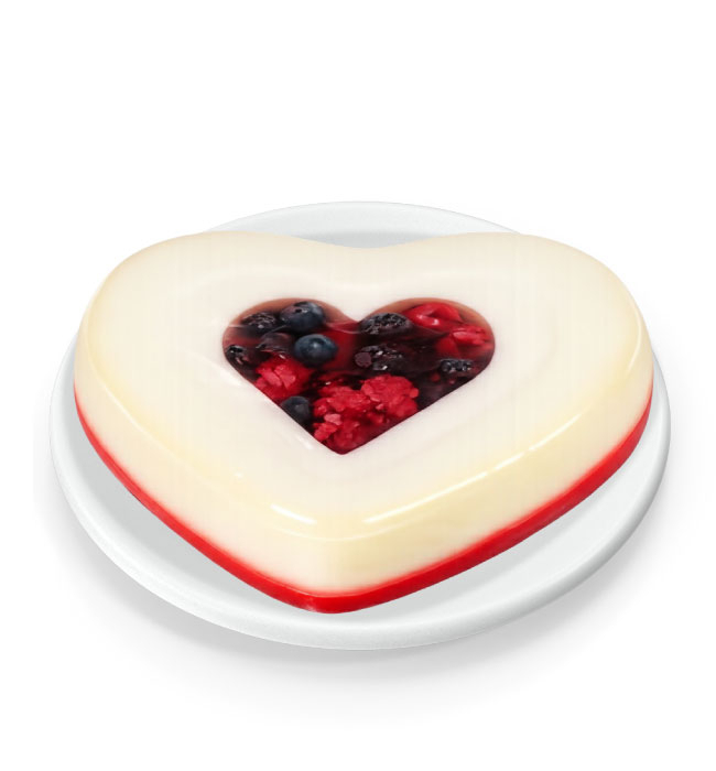 Gelatina Corazón de Leche
