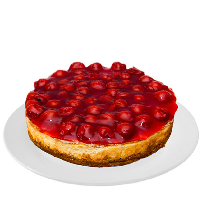 Pastel de queso cereza